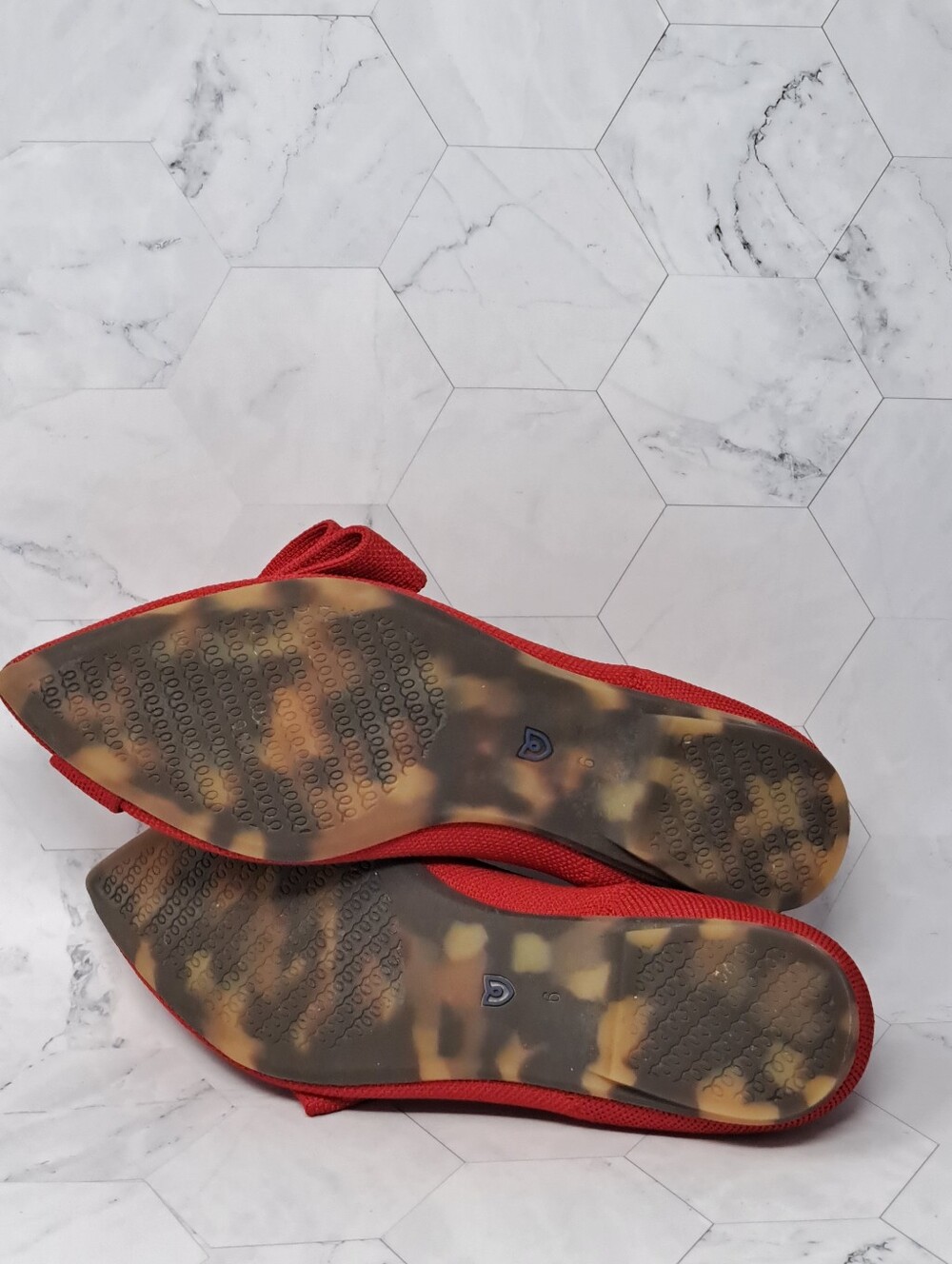Rothy's The Bow Point II flat - Cupid Red Size 6 - Picture 5 of 6